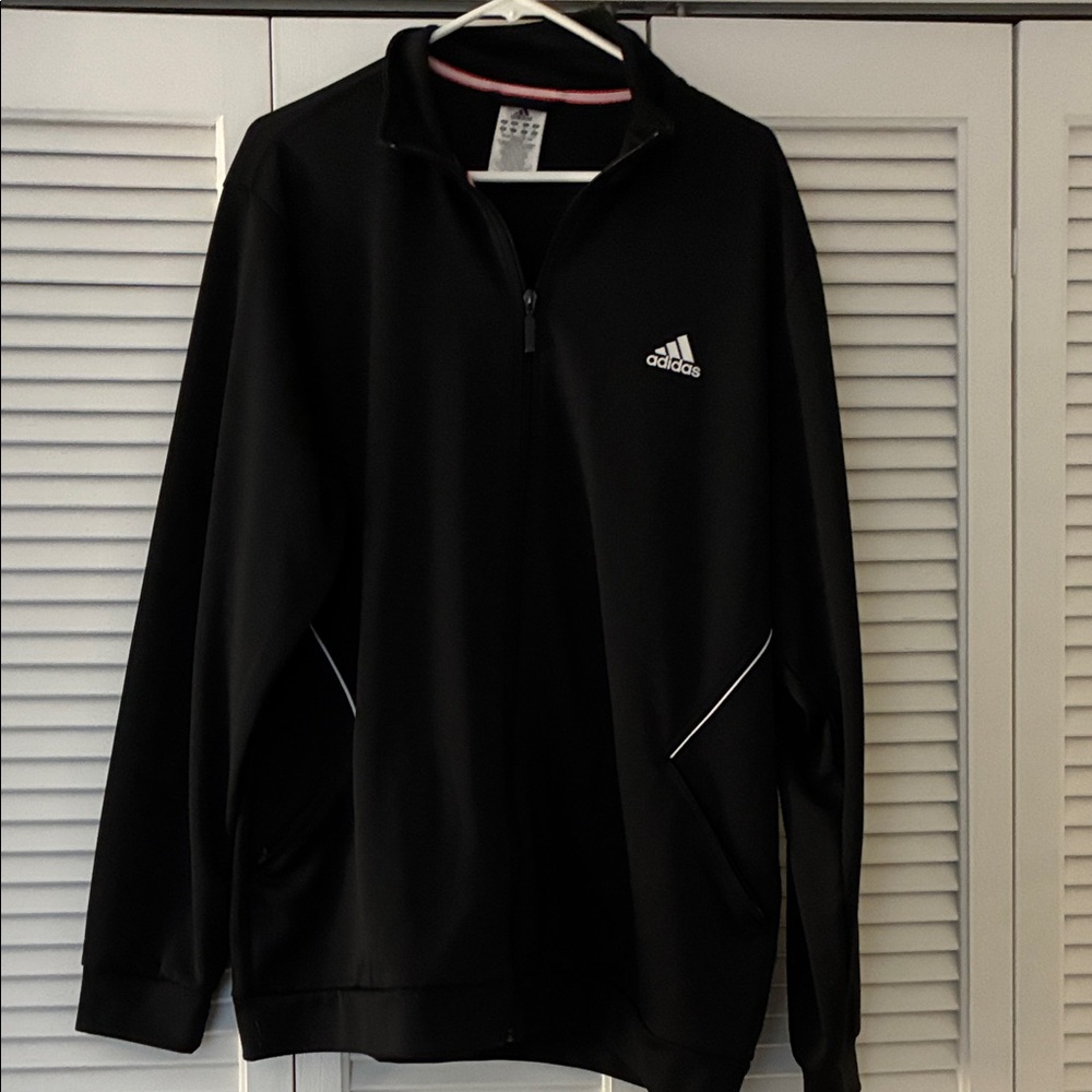 Adidas Black Zip-Up Jacket